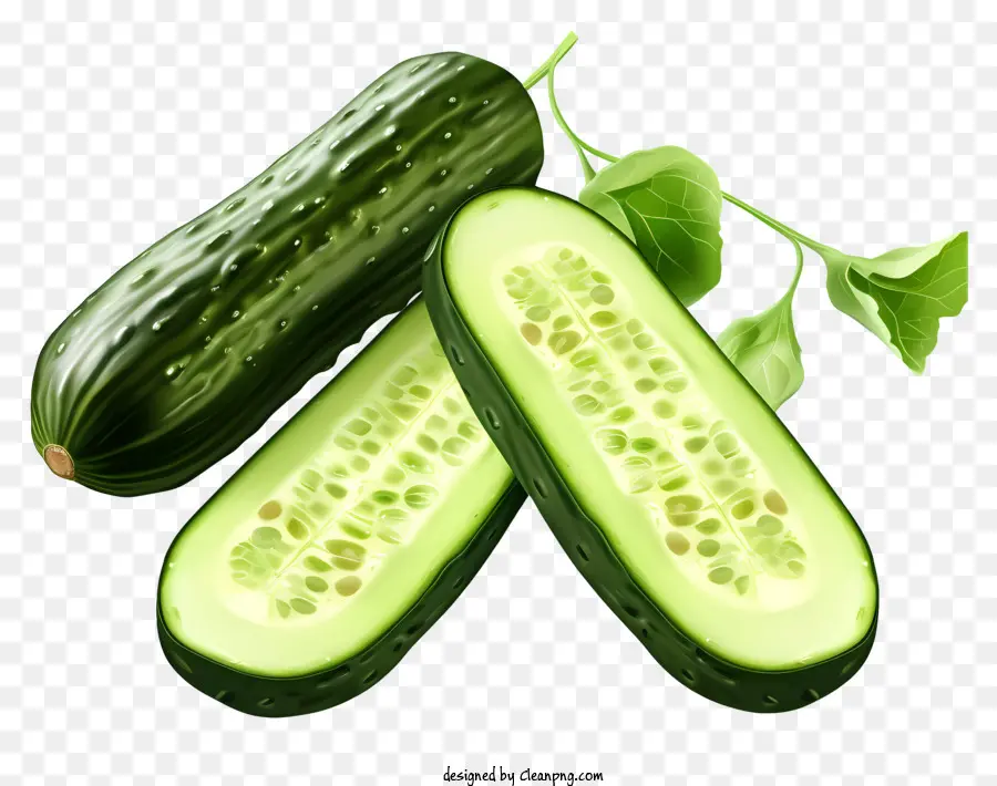 realistic style cucumber cucumbers fresh cucumbers sliced cucumbers crisp cucumbers