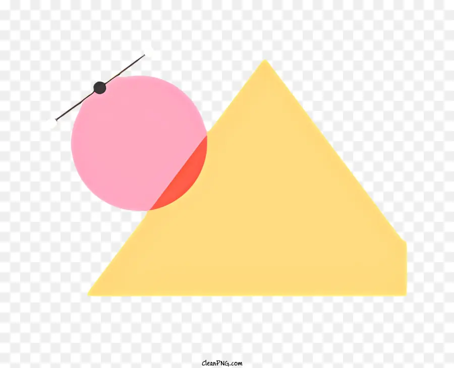web triangle pink shading black lines material