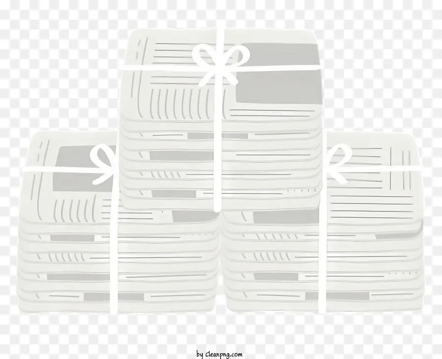 icon newspapers white string bow