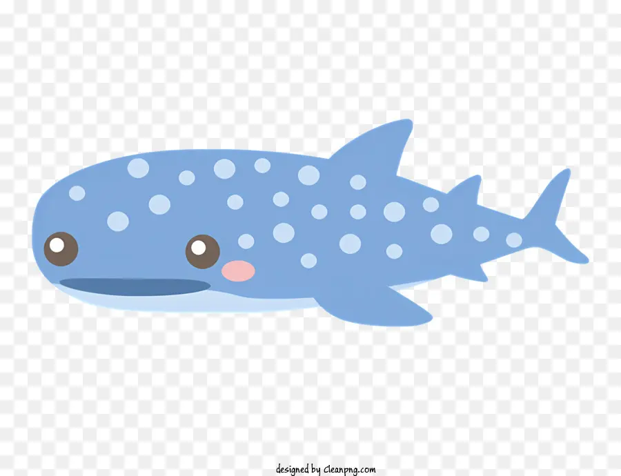 Biểu tượng cá voi cá dễ thương động vật lớn màu đen mắt nhỏ - Cá cá voi nhỏ có mũi to, thân thiện