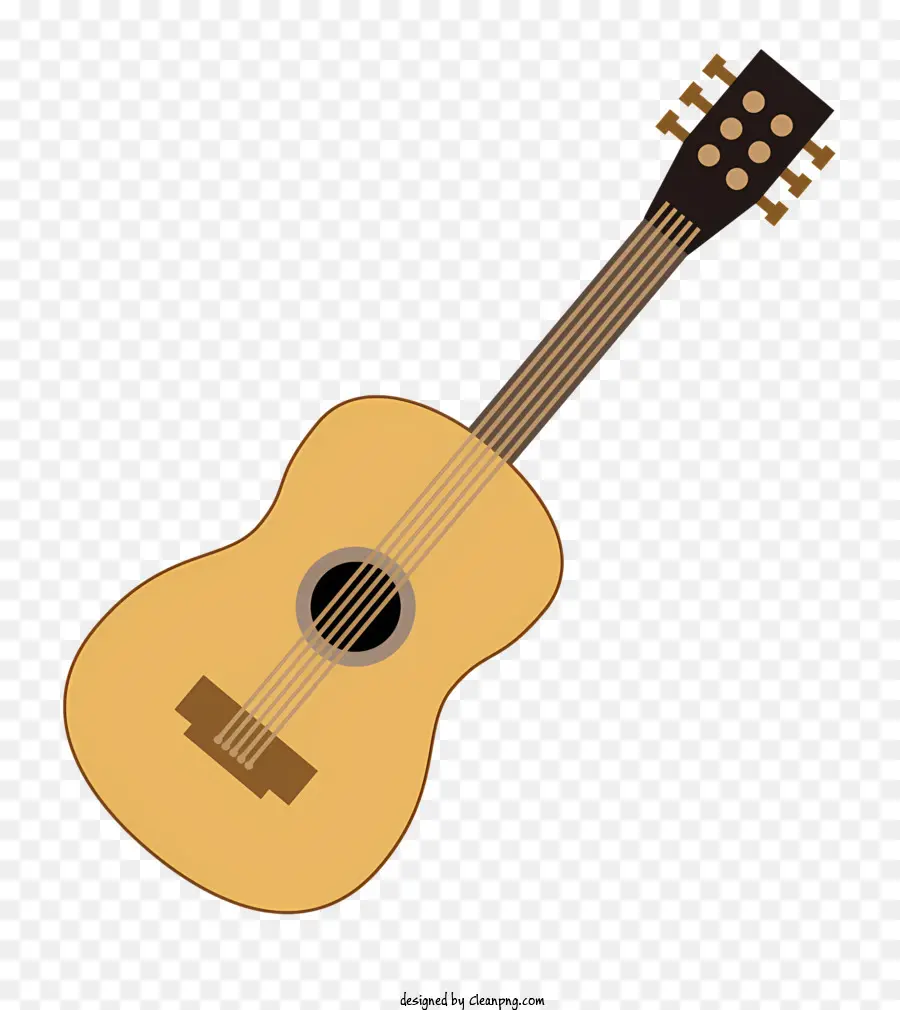 chitarra - Chitarra con collo curvo e sei corde