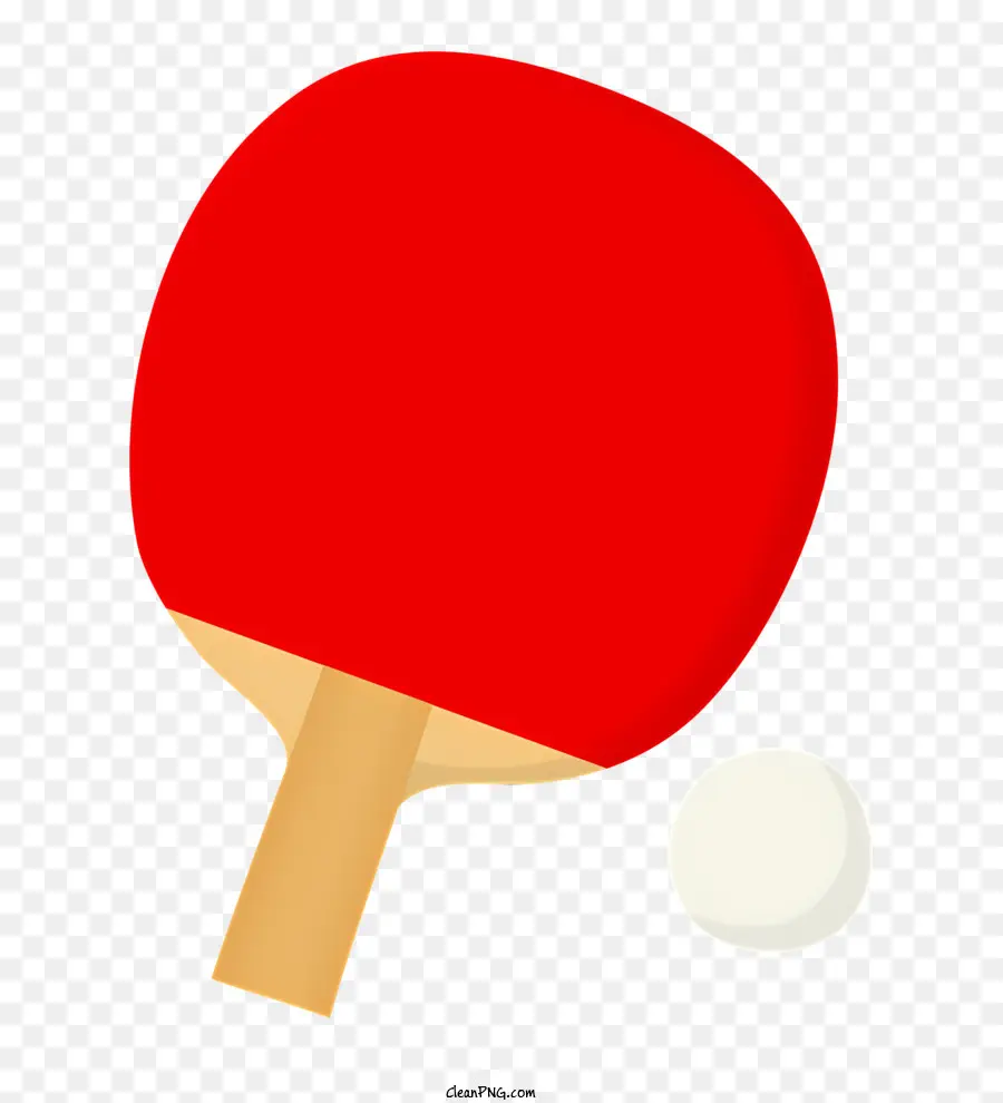 Icon Ping Pong Paddle Ping Pong Ball Rotes Pong Pong Ping Pong Paddle und Ball - Rote Ping -Pong -Paddel, weißer Ball, schwarzer Hintergrund