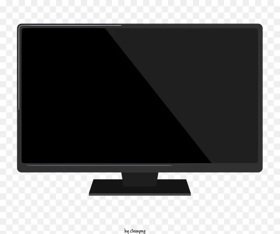 icon blank screen senza contenuto black televisore sfondo scuro - Schermo televisivo nero su sfondo scuro, contenuto vuoto