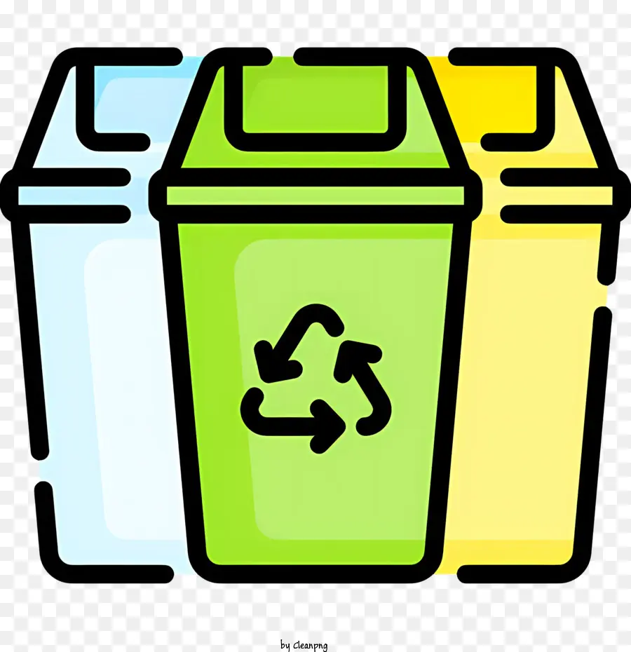 riciclare il bidone del bidone della spazzatura può essere ecologica della gestione dei rifiuti - 