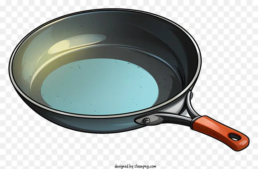 cucchiaio di legno - Liquido blu in pentola in metallo con cucchiaio in legno