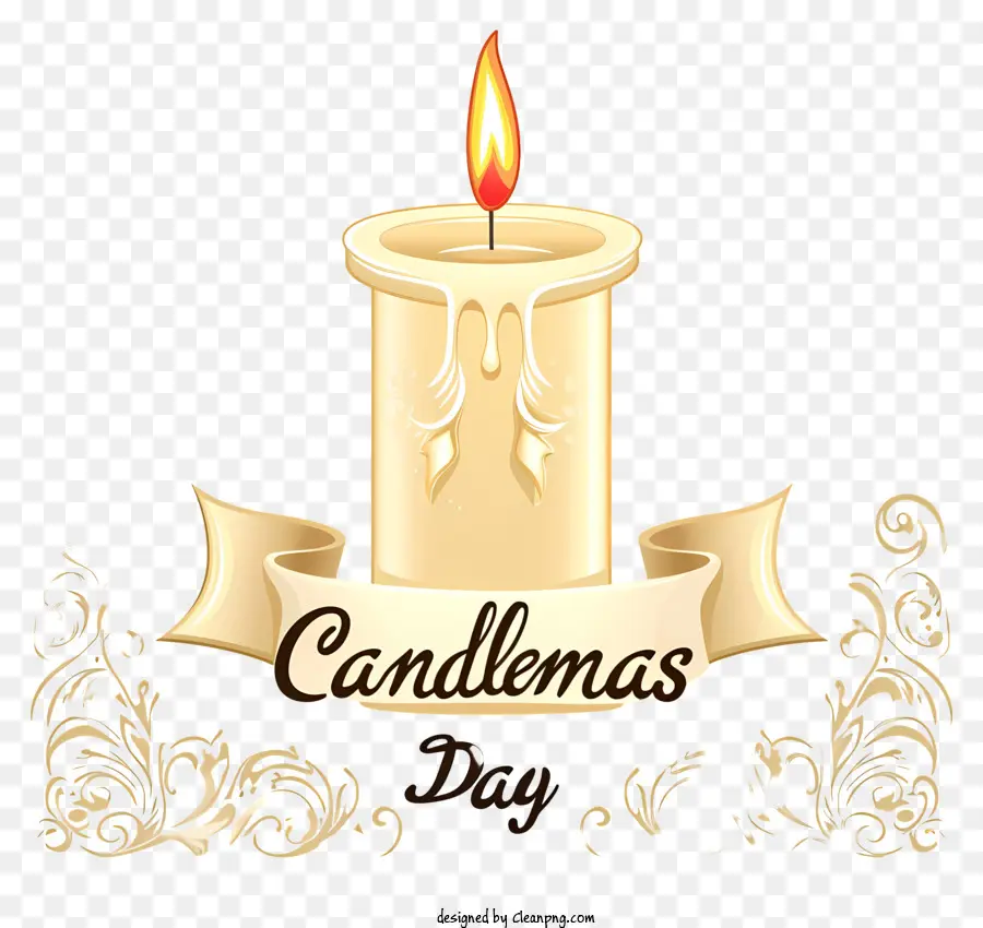 gold Rahmen - Symbolisches Kerzenbild für Candlelight Day Feier