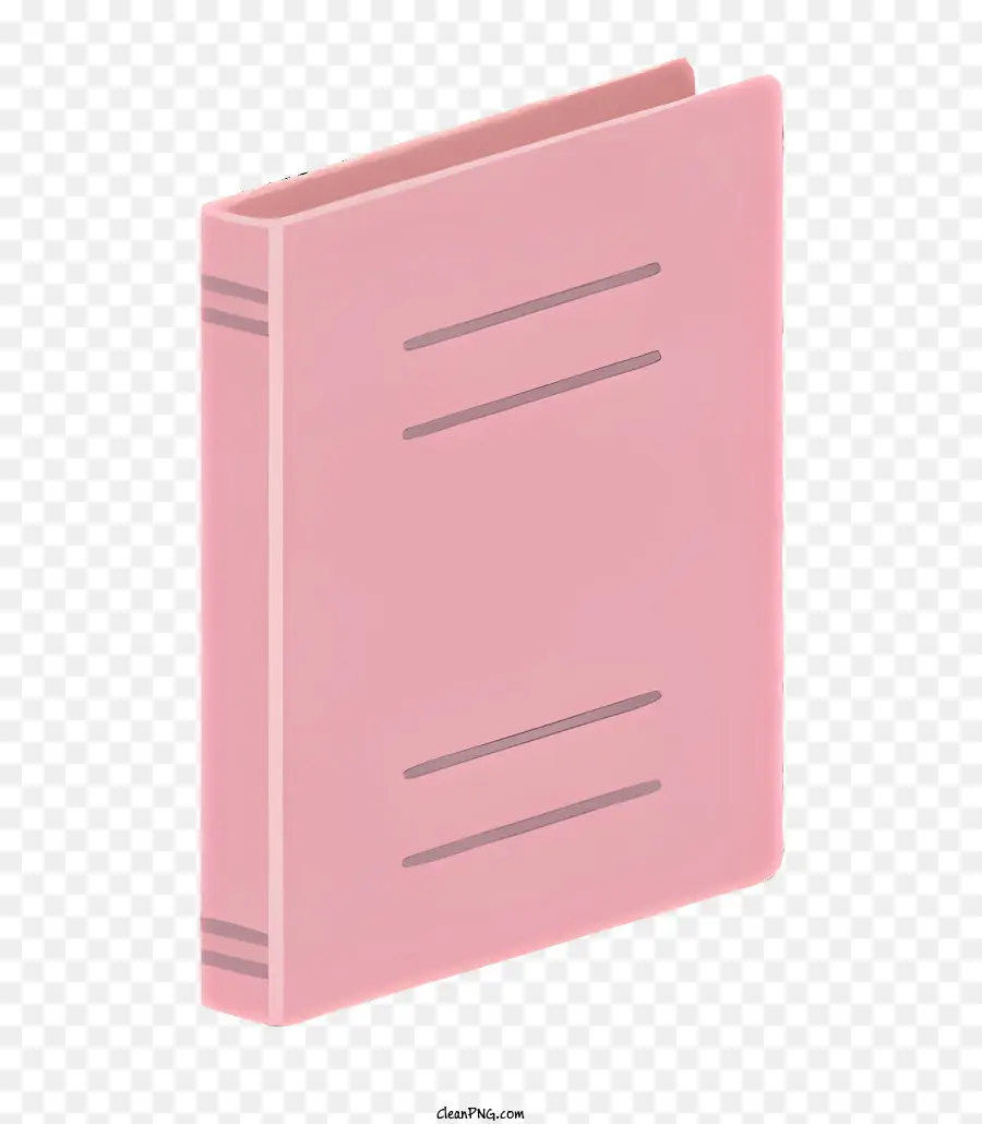 cuốn sách mở - Sách màu hồng với các trang trống được đánh số trên nền đen