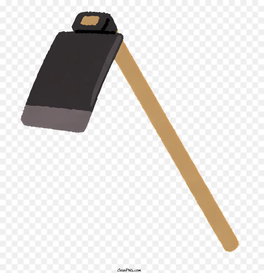 icon axe black axe brown axe wooden handle