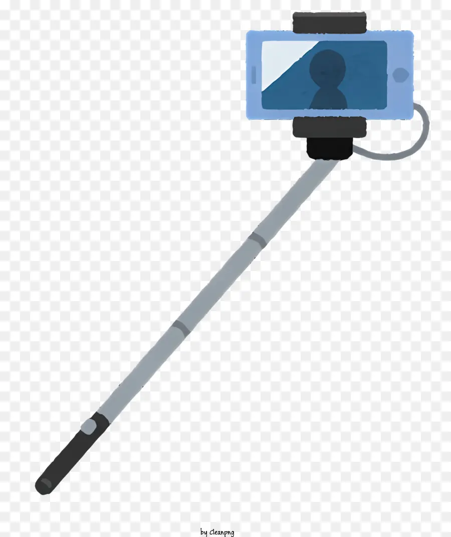 icon Smartphone Tripod Smartphone Attaccamento per fotocamera Smartografia Fotografia Smartphone Configurazione della fotocamera - Smartphone con fotocamera su treppied, visualizzato su smartphone