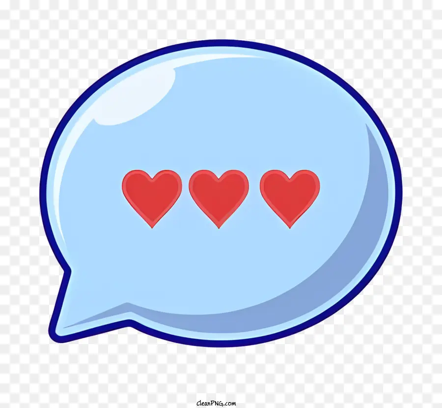 trái tim - Biểu tượng trái tim trong bong bóng lời nói đại diện cho tình yêu