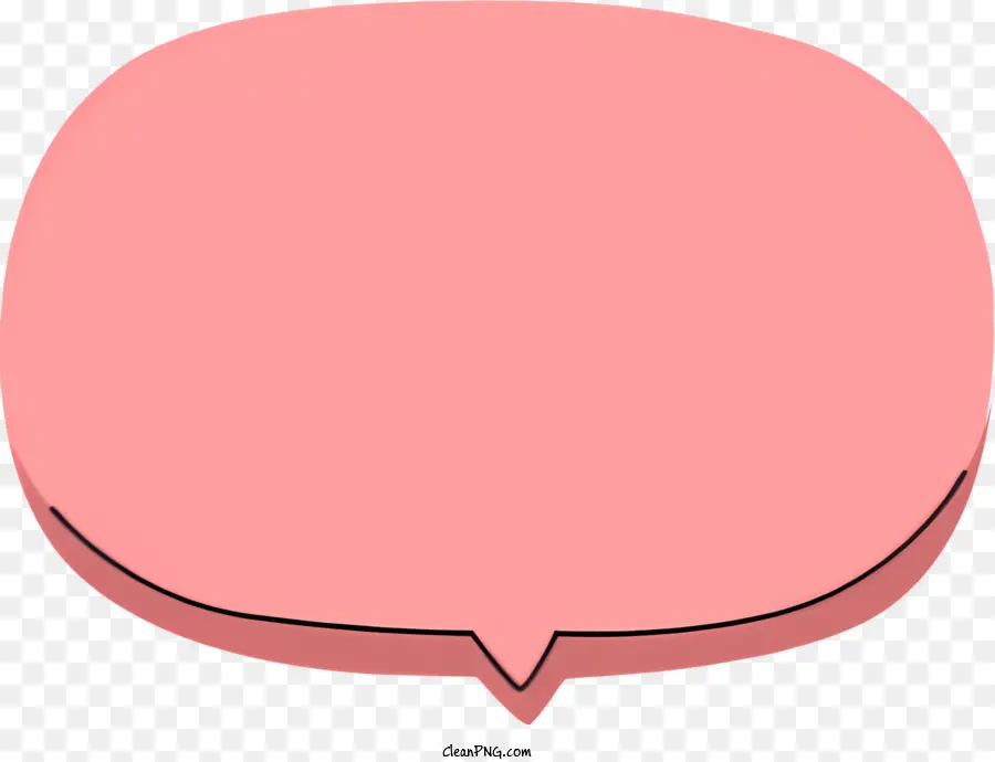casella di testo - Bubble del discorso rosa con buco bianco, un po 'di trasparenza