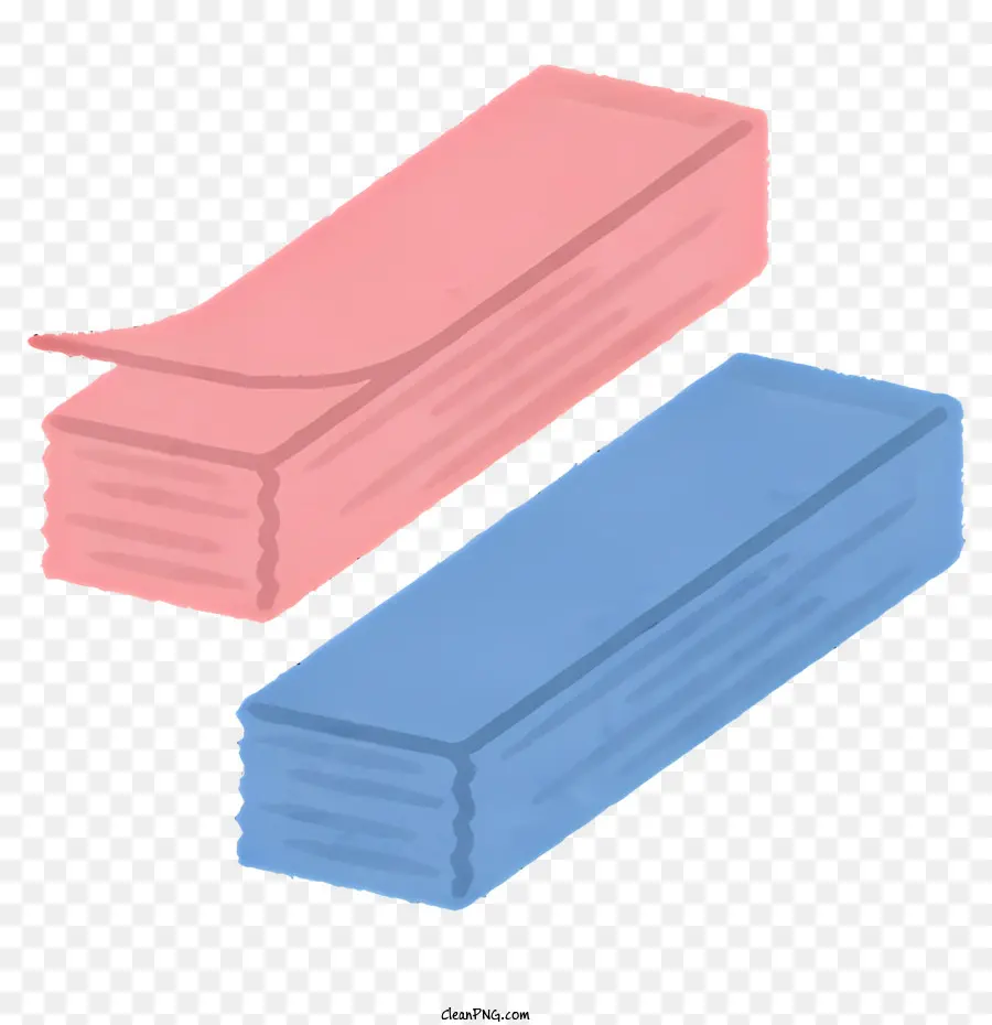 Ikonhandtücher Stapelhandtücher Falte Handtücher rosa Handtuch - Stapelte Handtücher, Rosa und Blau, Falten und Falten