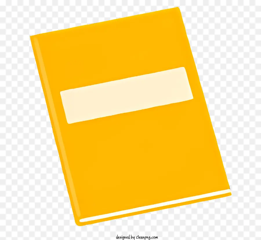 Buchcover - Gelbes Buch mit weißem Oberteil/Untergrunde geschlossen