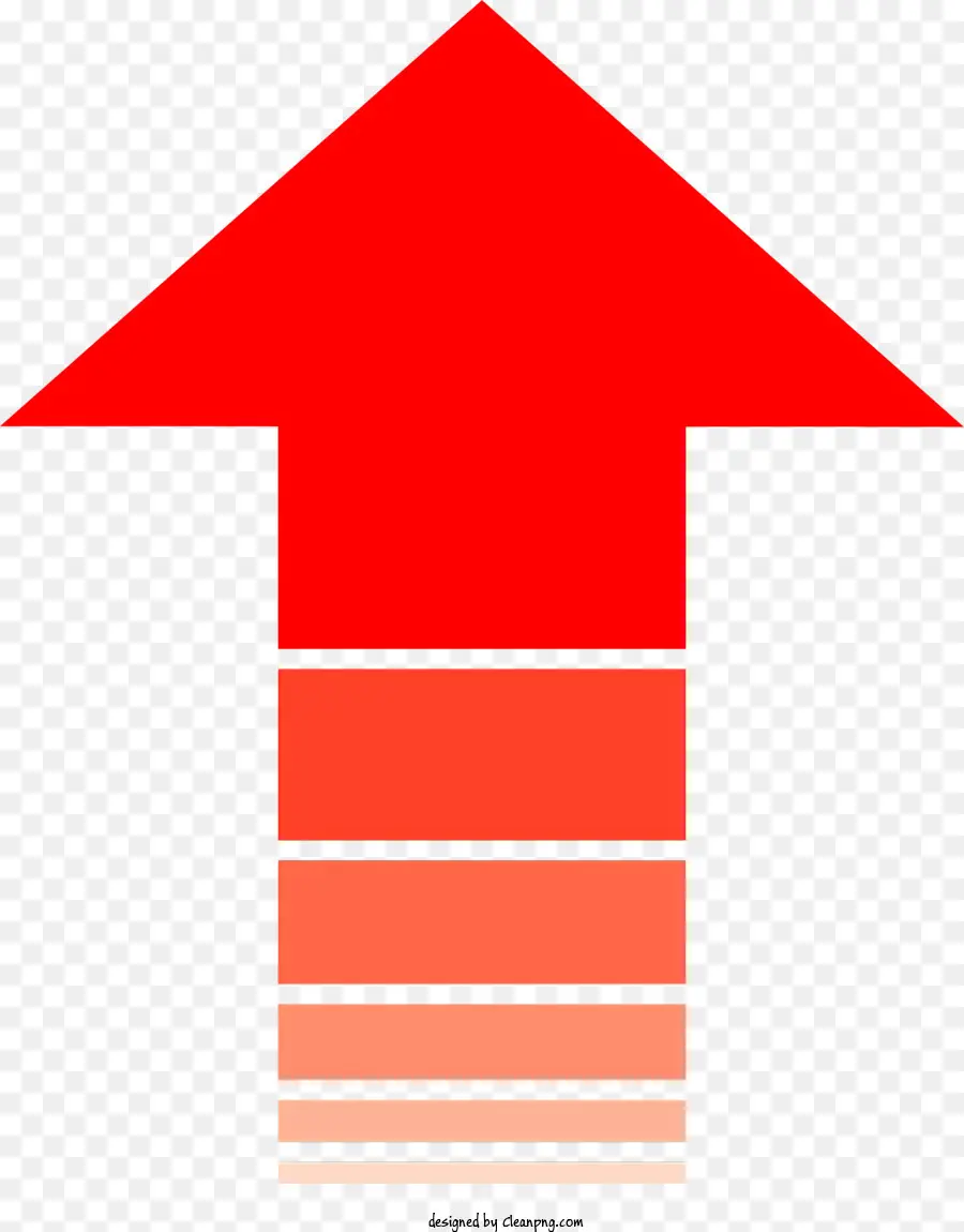Roter Pfeil - Roter Pfeil zeigt auf weißem Hintergrund