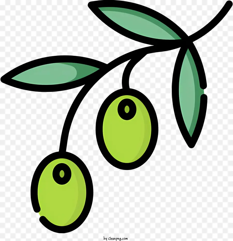 Olive cành ô liu xanh ô liu treo ô liu bằng mắt và miệng ô liu nổi - Ô liu xanh với mắt và miệng nổi trong không gian