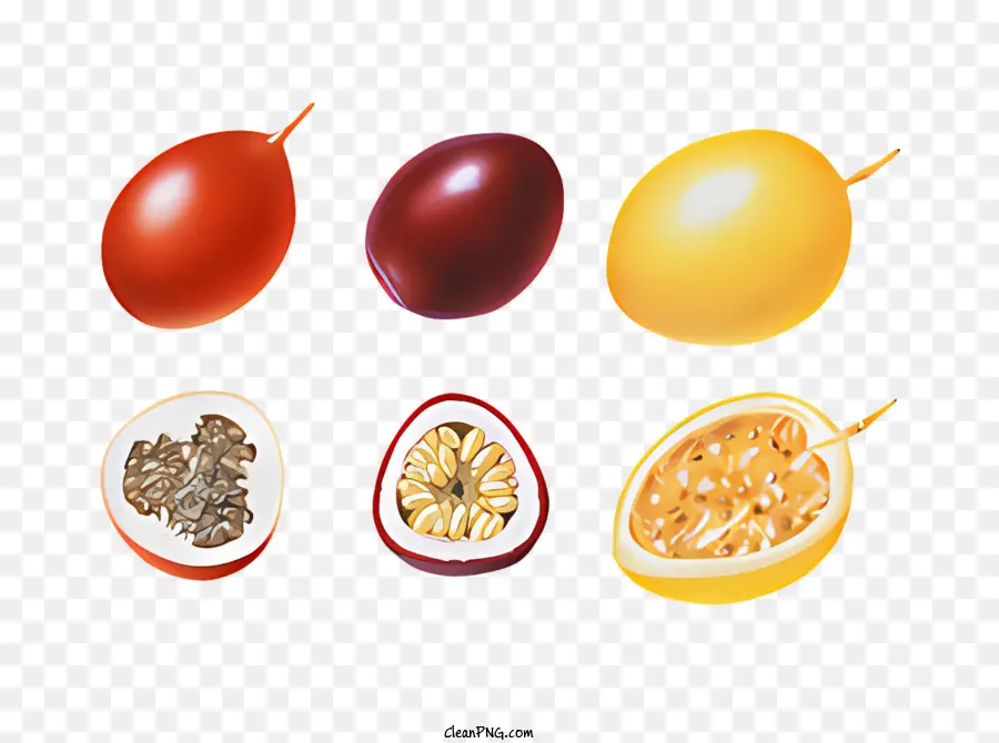 frutta frutta melograme arance limoni - Frutti colorati disposti in una fila fresca