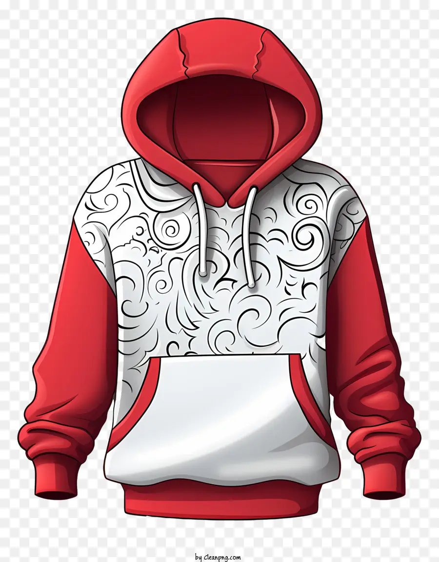 doodle style hoodie mockup red hoodie white hoodie swirl design waves design