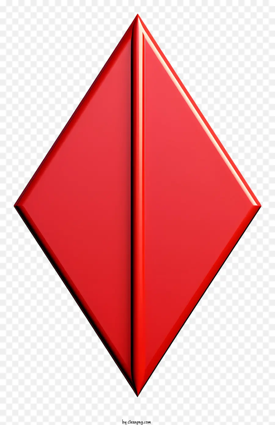 freccia rossa - Triangolo rosso metallo/plastica per uso decorativo