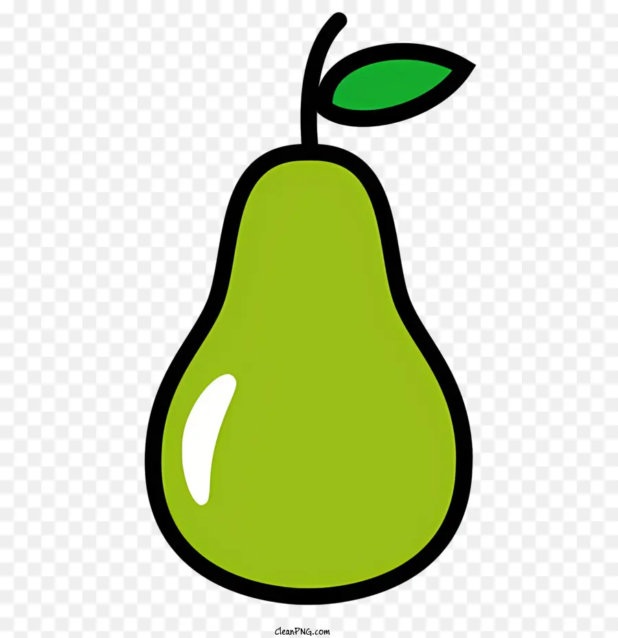 fruit cartoon pear yellow pear green flesh pear round pear
