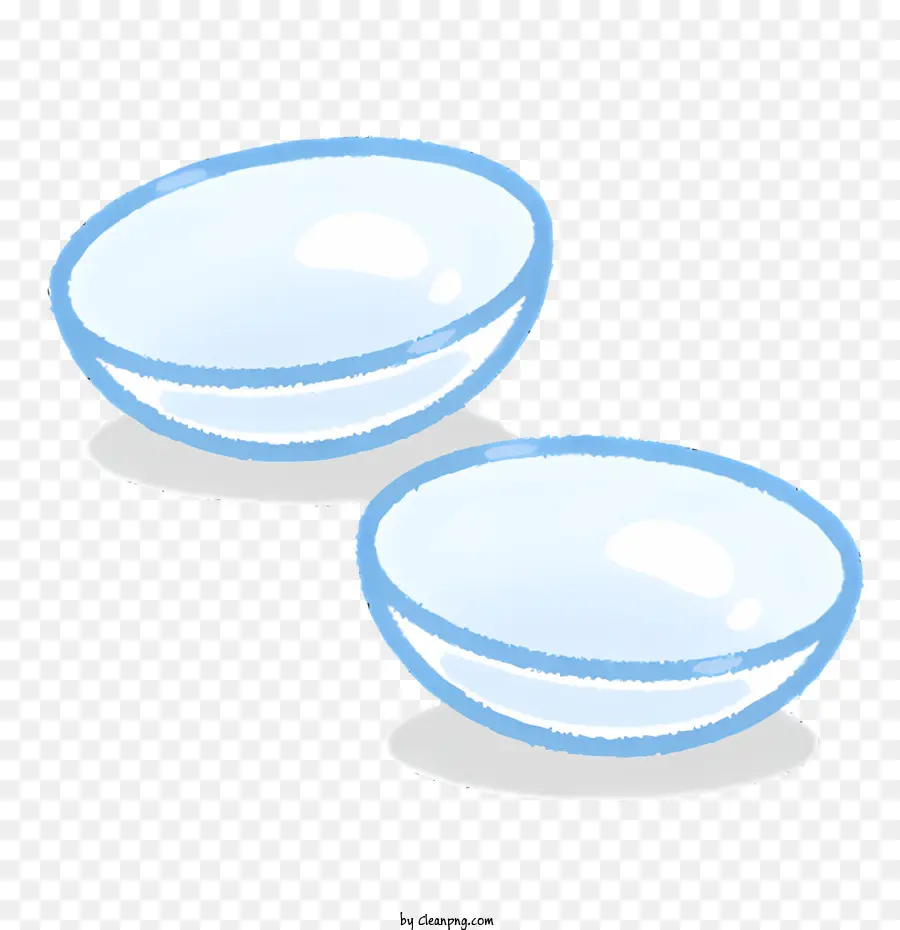 ICON Glasshi trasparenti bicchieri interni bianchi bicchieri vuoti - Occhiali vuoti con interni chiari e bianchi