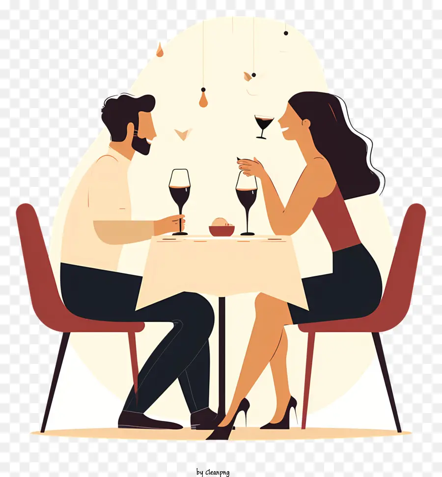Romantisches Abendessenrestaurant romantisches Essen - Romantisches Paar, das das Abendessen im gemütlichen Restaurant genießt