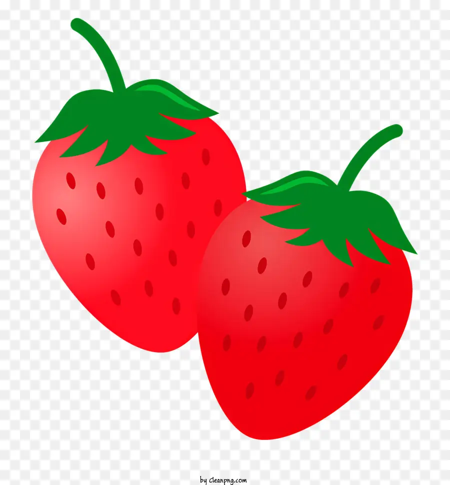 Nahrung reife Erdbeeren frische Erdbeeren saftige Erdbeeren lebendige Blätter - Reife Erdbeeren mit grünen Blättern, frisch und köstlich