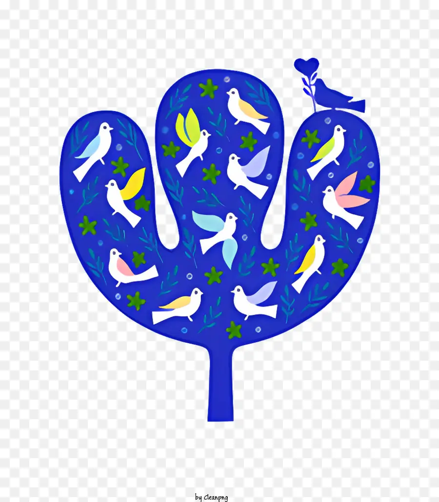 Biểu tượng hoa làm bằng chim bồ câu trắng chim bồ câu bay - Hoa Dove với đôi cánh trải trên nền màu xanh