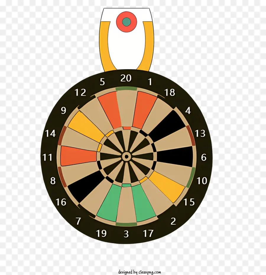 Icon Dart Board Darts Entertainment -Wettbewerb - Dartboard mit Darts, die Unterhaltung und Konkurrenz präsentieren