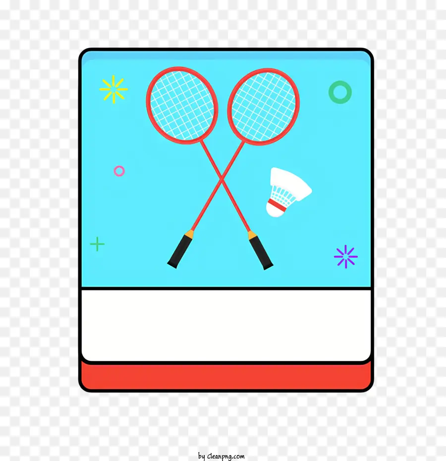 palla da tennis - Due racchette da tennis e palla su sfondo blu