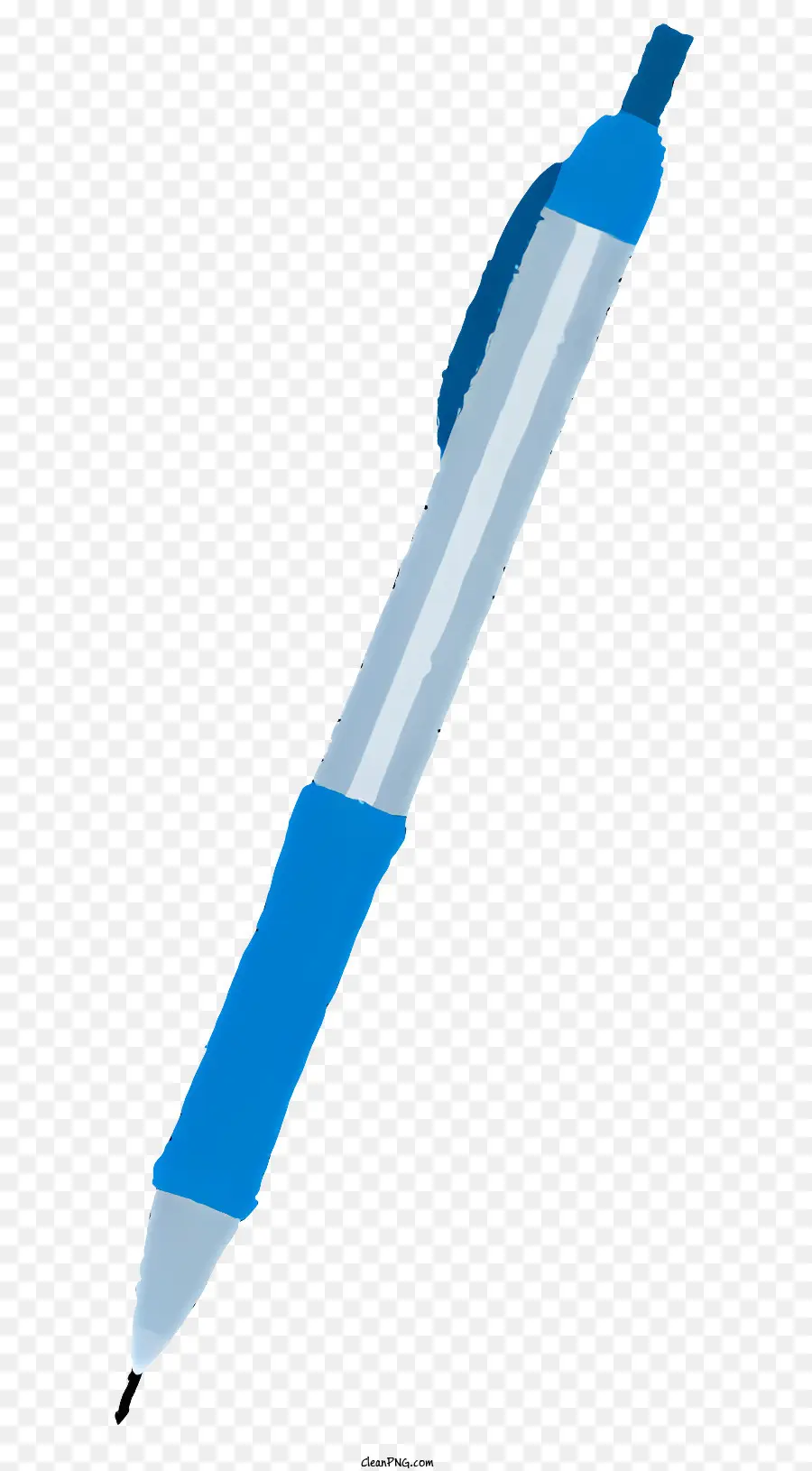 weißen hintergrund - Niedrigauflösendes Bild eines glänzenden blauen Stifts mit klarer Spitze