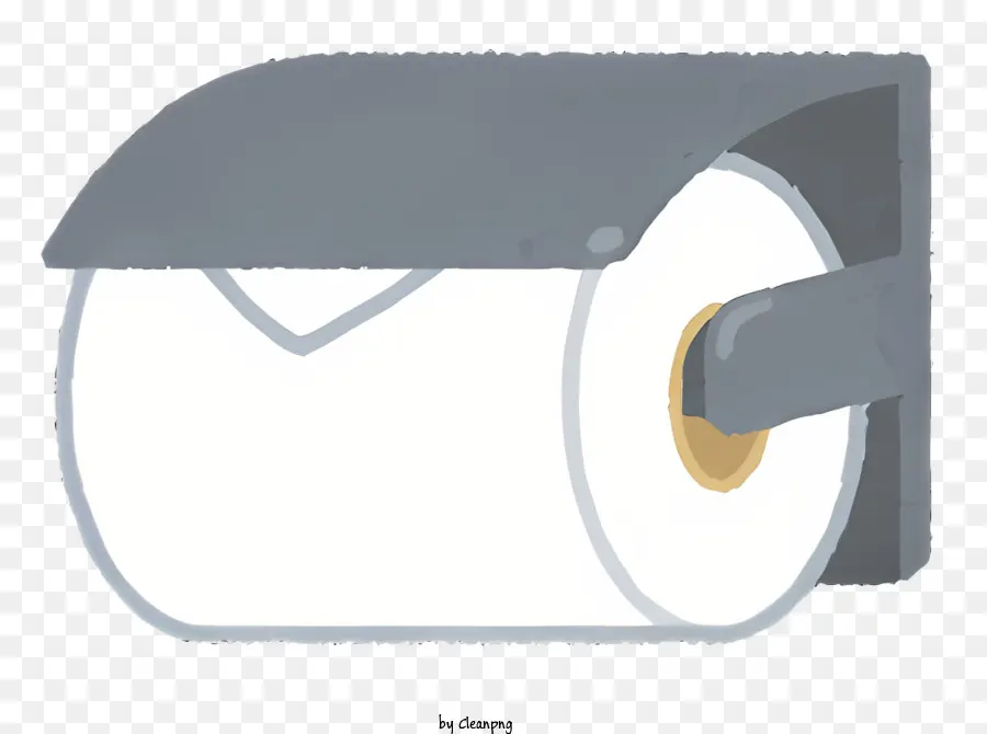 Icon Gebrauchte Toilettenpapier -Metallspender brauner Bandrolle Toilettenpapier - Gebrauchtes Toilettenpapier Wunde auf Metallspender