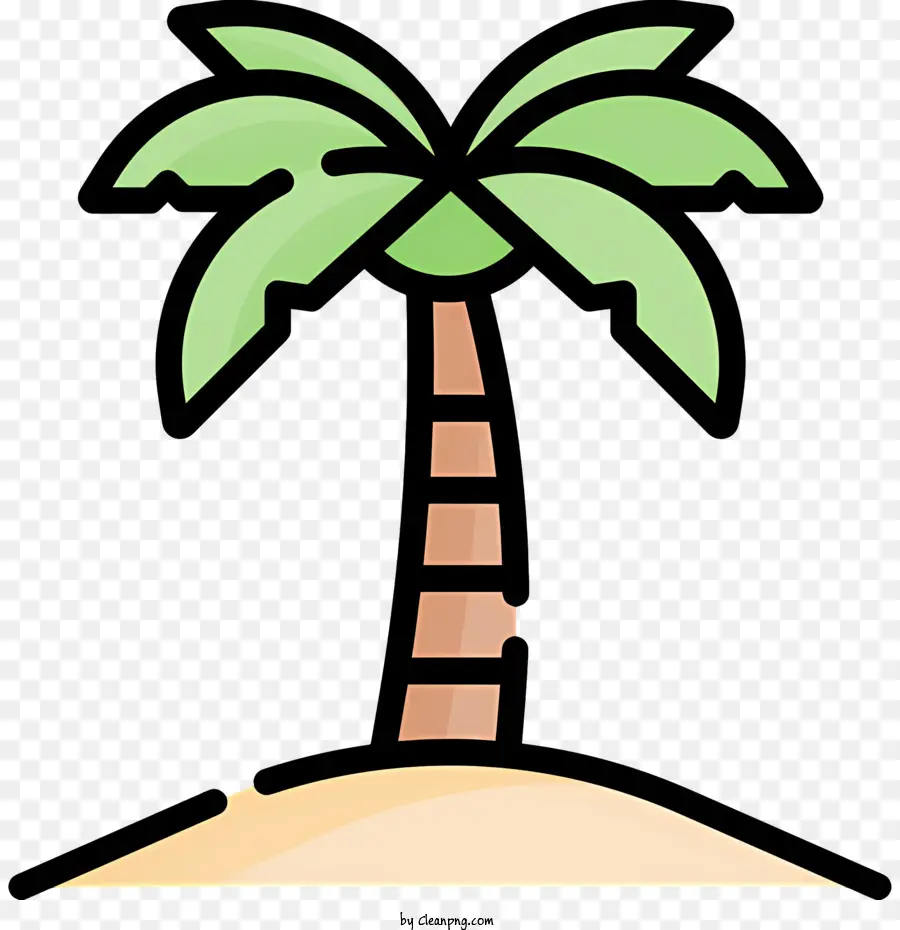 Palme - Tropischer Inselstrand mit Palme