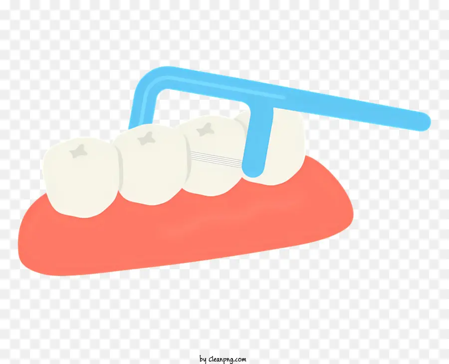 icon spazzolino da denti blu e setole rosse spazzolino da denti in plastica - Illustrazione in decomposizione dello spazzolino da denti con setole blu e rosse