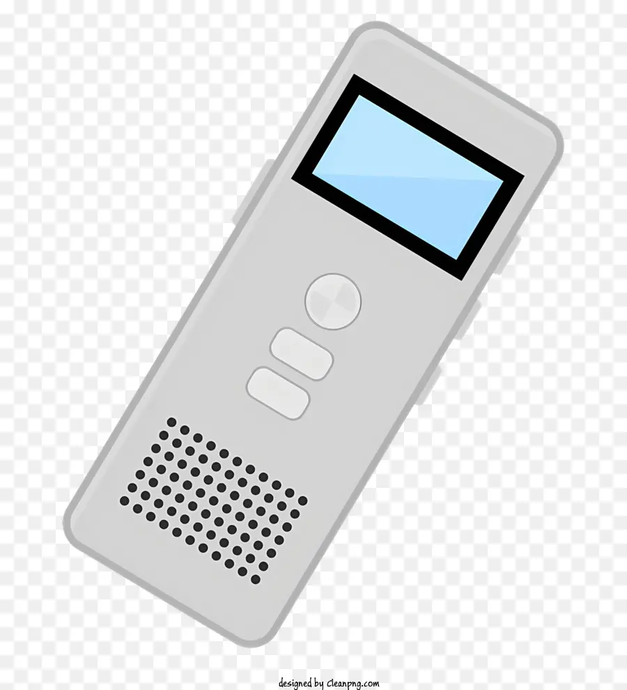 microfono - Registratore vocale digitale con sfondo del cielo blu