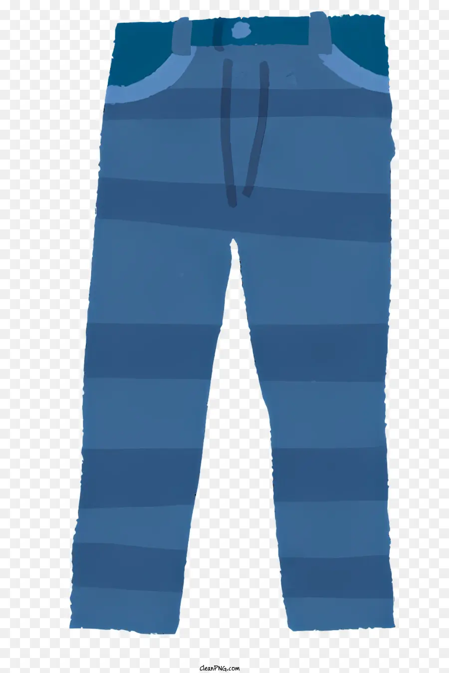 Icon Pyjama Hosen blau und weiß gestreifte Hosen elastischer Bund leichte Stoff - Blau -weiß gestreifte Pyjama -Hosen mit Taschen