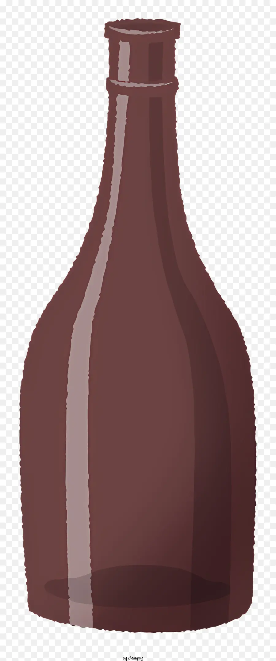 bottiglia bottiglia marrone grande bottiglia a collo stretto bottiglia in bocca bottiglia - Grande bottiglia di vetro marrone con liquido trasparente all'interno