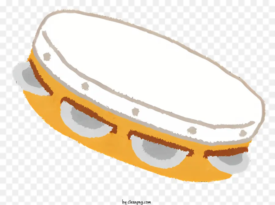 Musik weiße Drum Drum ohne Drumsticks Musikinstrument Bild Einfaches Drum Design - Einfache weiße Trommel ohne zusätzliche Instrumente