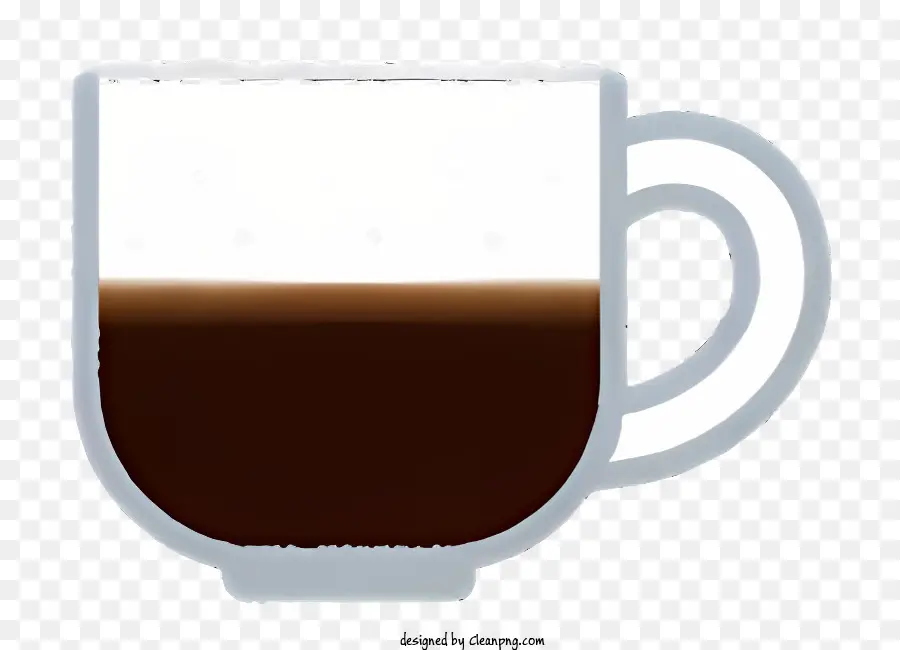 Tasse Kaffee - Nahaufnahme Bild einer Porzellankaffeetasse