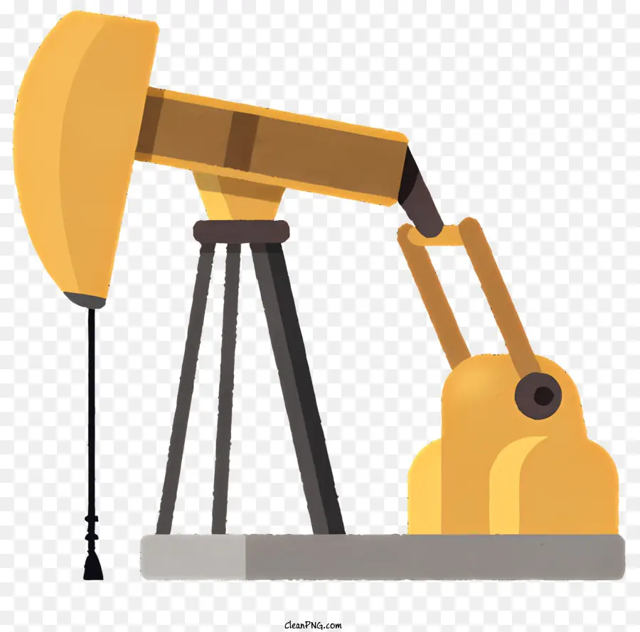 Clipart -Rohölpumpe Extraktion des Ölfließsteuerzylinders - Bild: Pumpe extrahieren Öl aus dem Boden