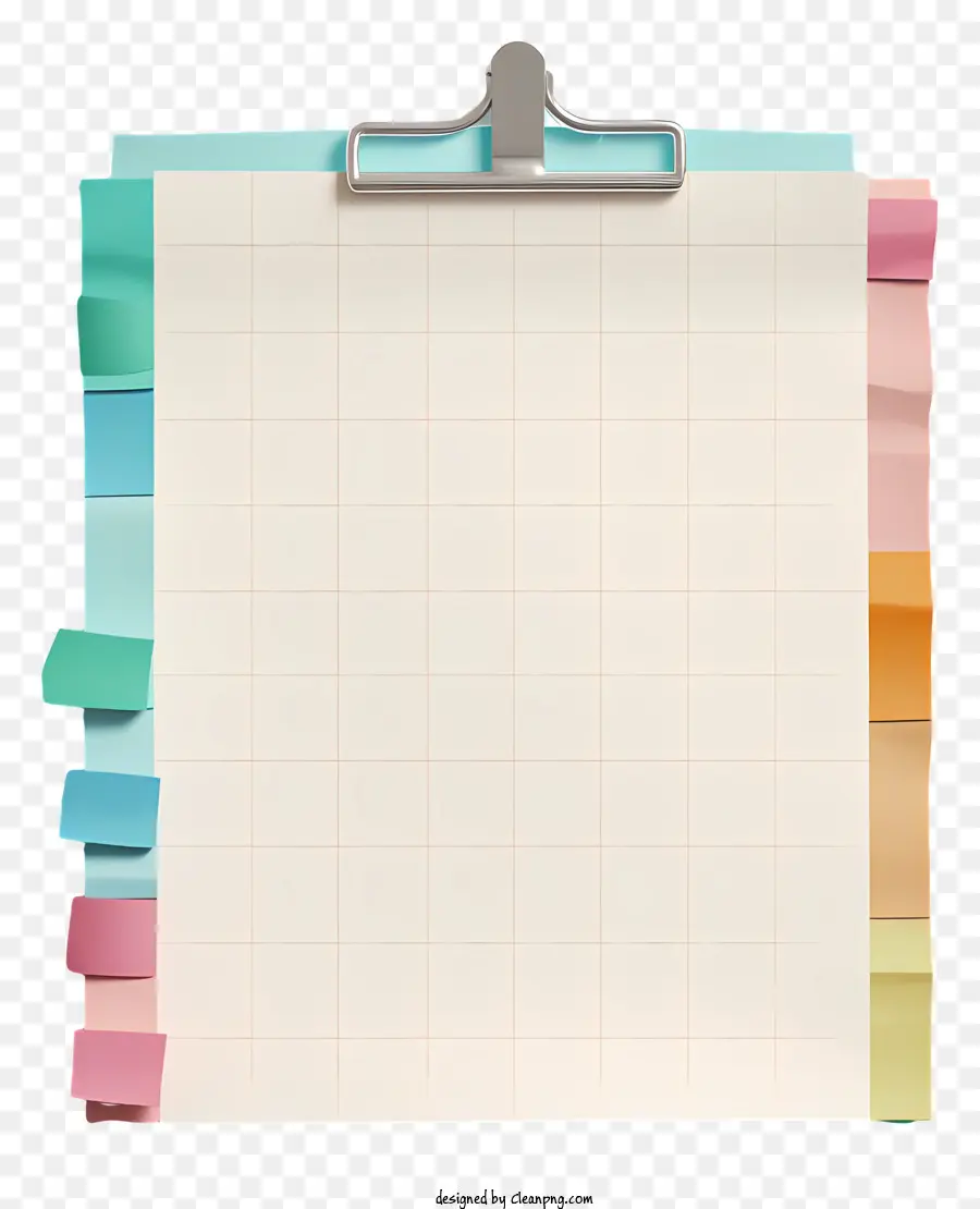 pastel reminder paper paper clipboard post-it notes colorful post-it notes hanging clipboard