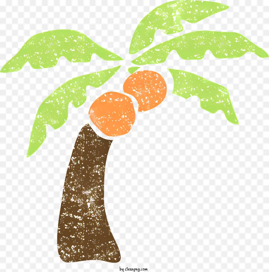albero di palma - Palma realistica con arance, colorata e dimensionale