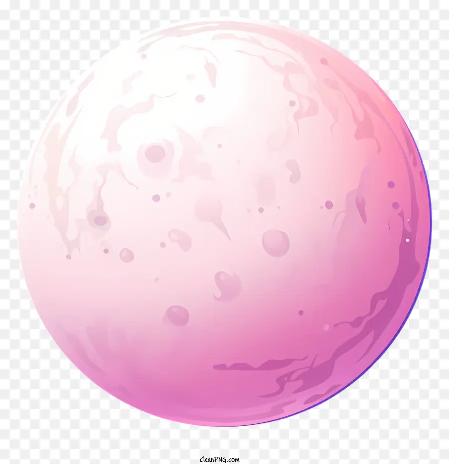 Pastel Full Moon Pink Orb hình tròn hình tròn Surface Reflective - Quả cầu màu hồng với bề mặt mịn, không có tính năng
