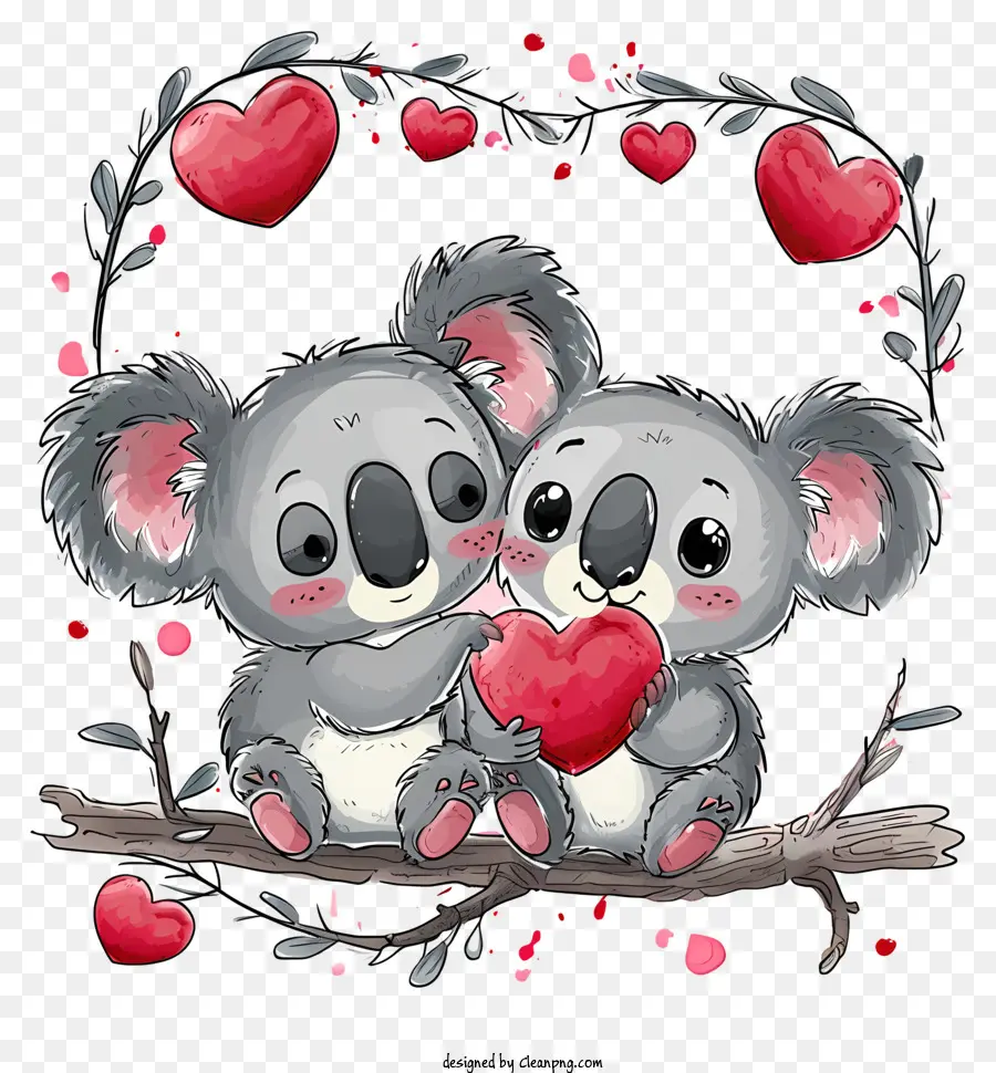 chi nhánh cây - Kangaroos thể hiện tình yêu qua một trái tim