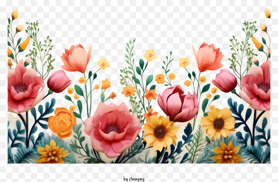 Gesteck - Farbenfrohe Blumenanordnung in Kranzform auf dunklem Hintergrund