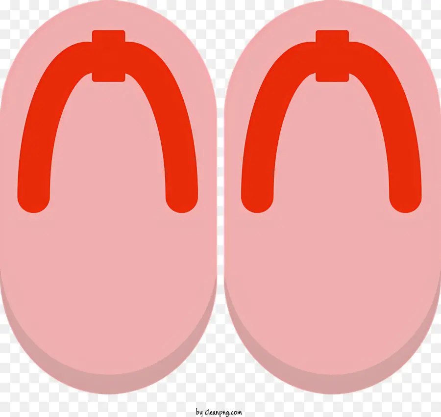 icon Slifori rossi Solle bianche Materiale bianco - Foto ravvicinata di pantofole rosse, suola bianca