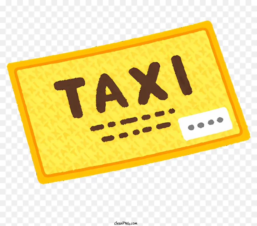 telaio nero - Pass di taxi giallo con 