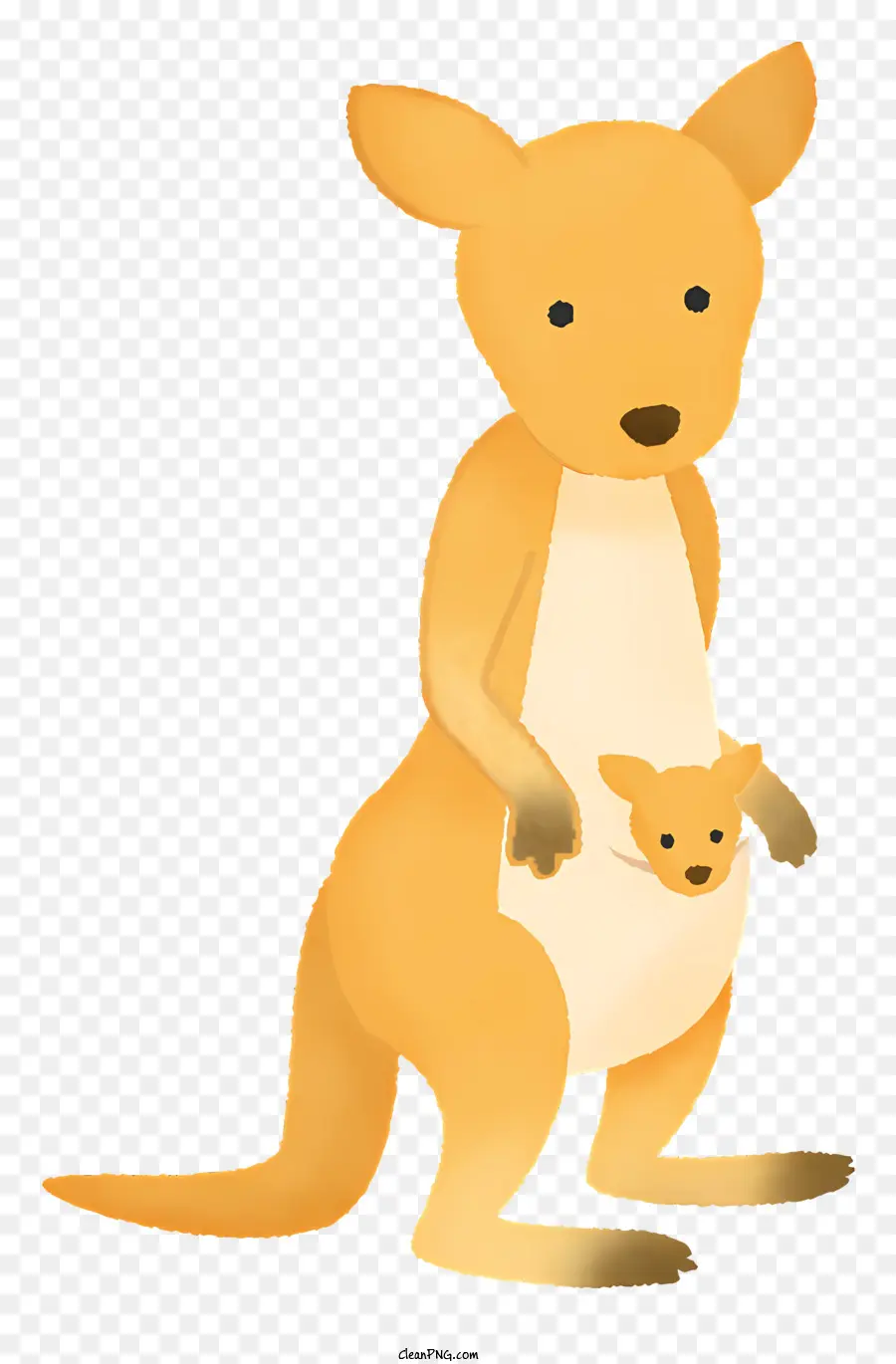 icona cartone animato canguro di canguro con kangaroo kangaroo amichevole canguro - Cartoni animati con bambino in cappucci rossi