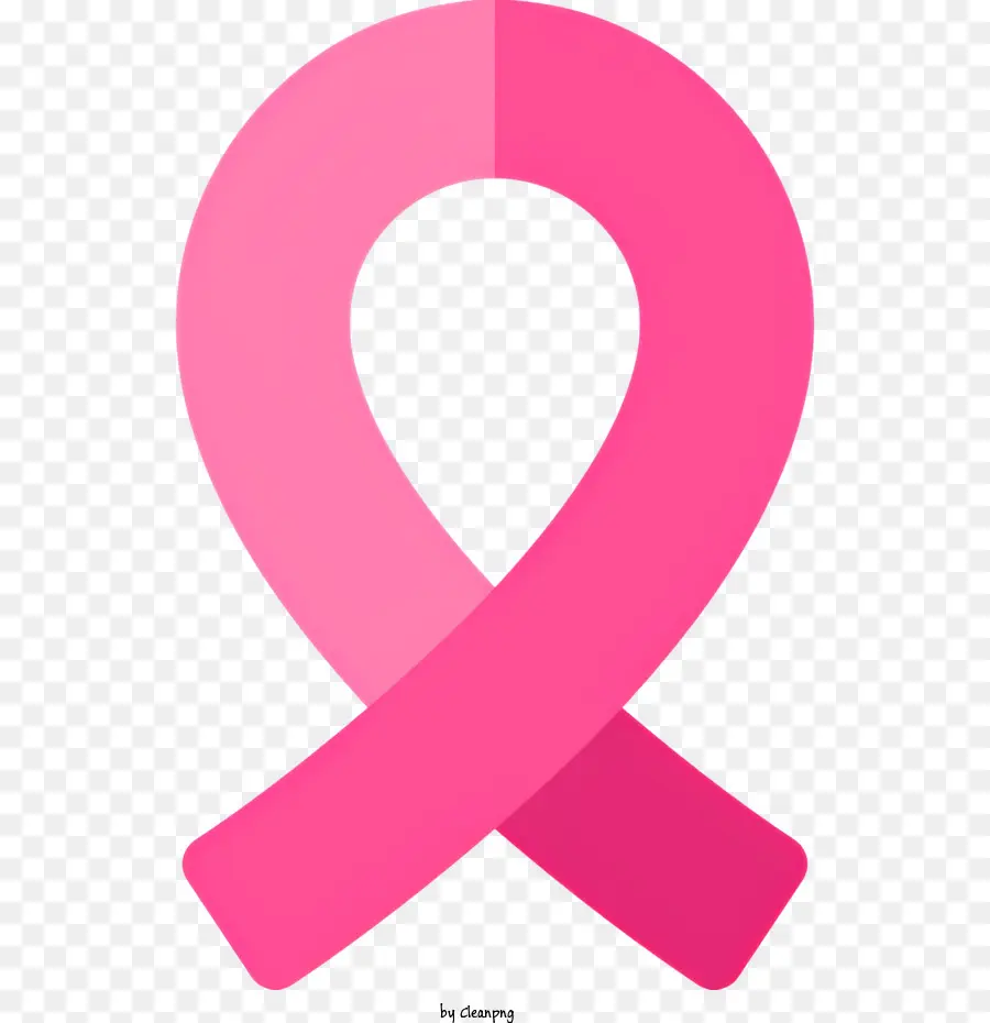 Brustkrebs Band - Rosa -Band, das das Bewusstsein von Brustkrebs auf Schwarz darstellt