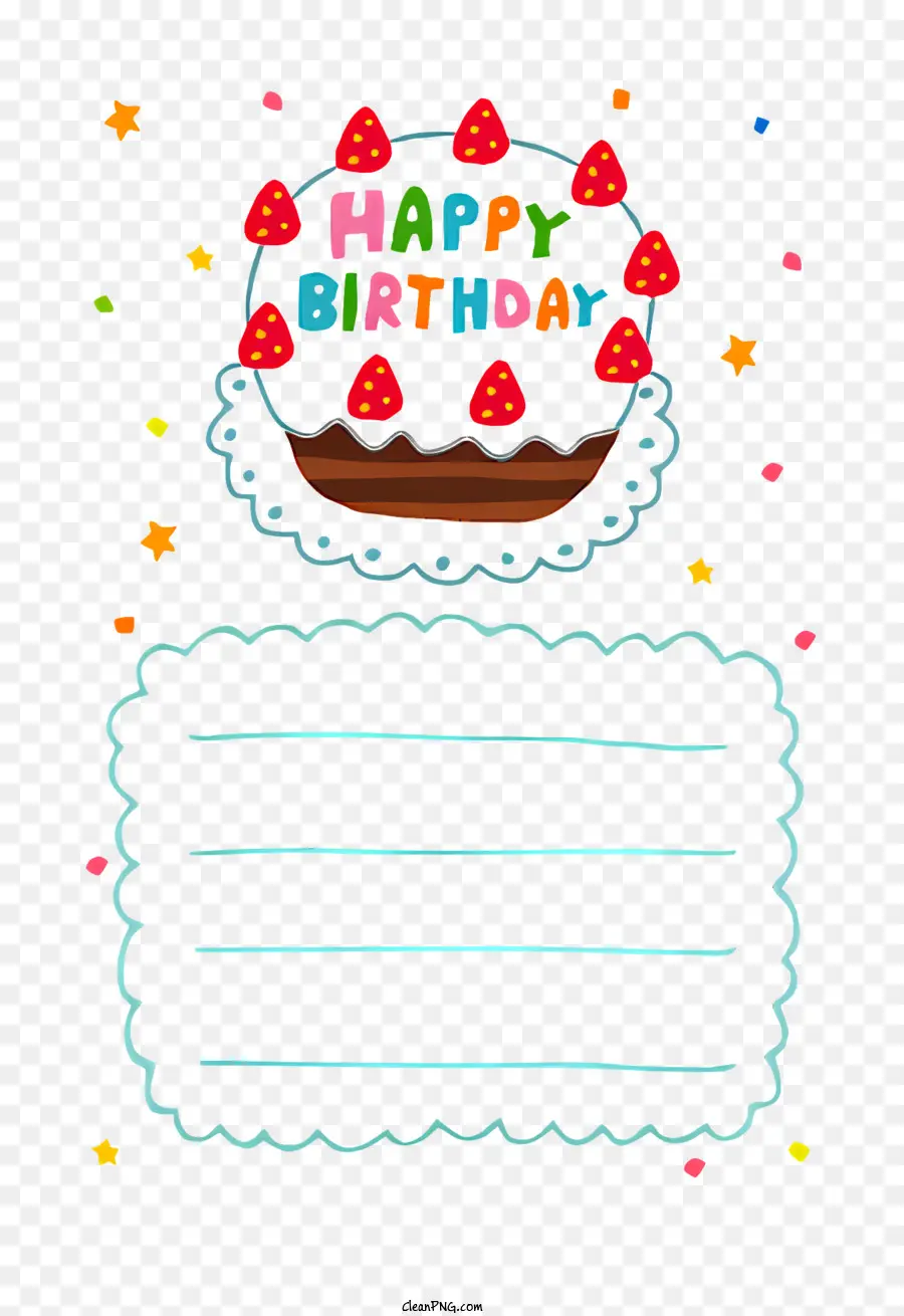 Torta di compleanno - Immagine della torta di compleanno nera con glassa rossa/bianca, candele, sullo sfondo scuro