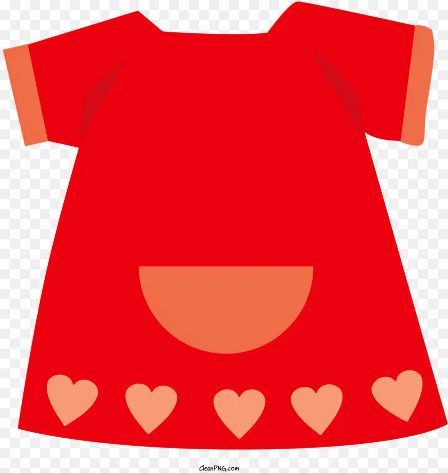 Icon Red Dress Child's Dress Spitzenkragen Taschen - Rotes Kleid des Kindes mit weißem Spitzenkragen